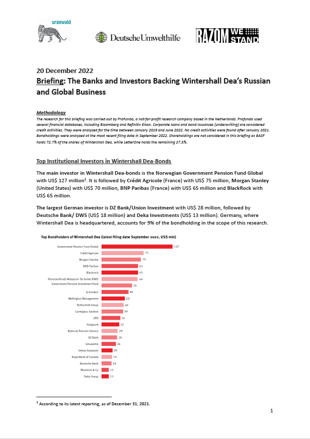 Cover Wintershall Dea Briefing