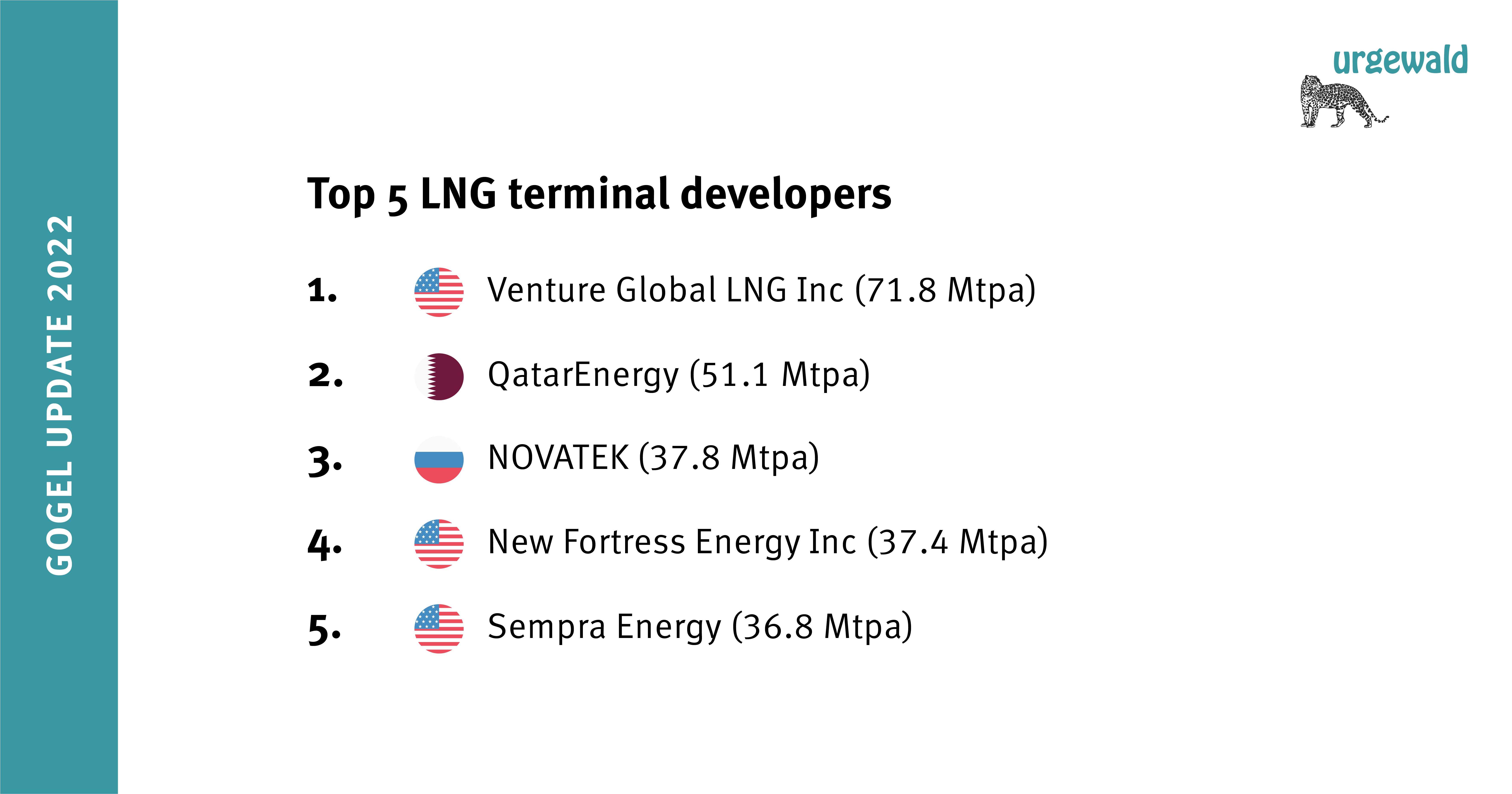 TOP LNG developers