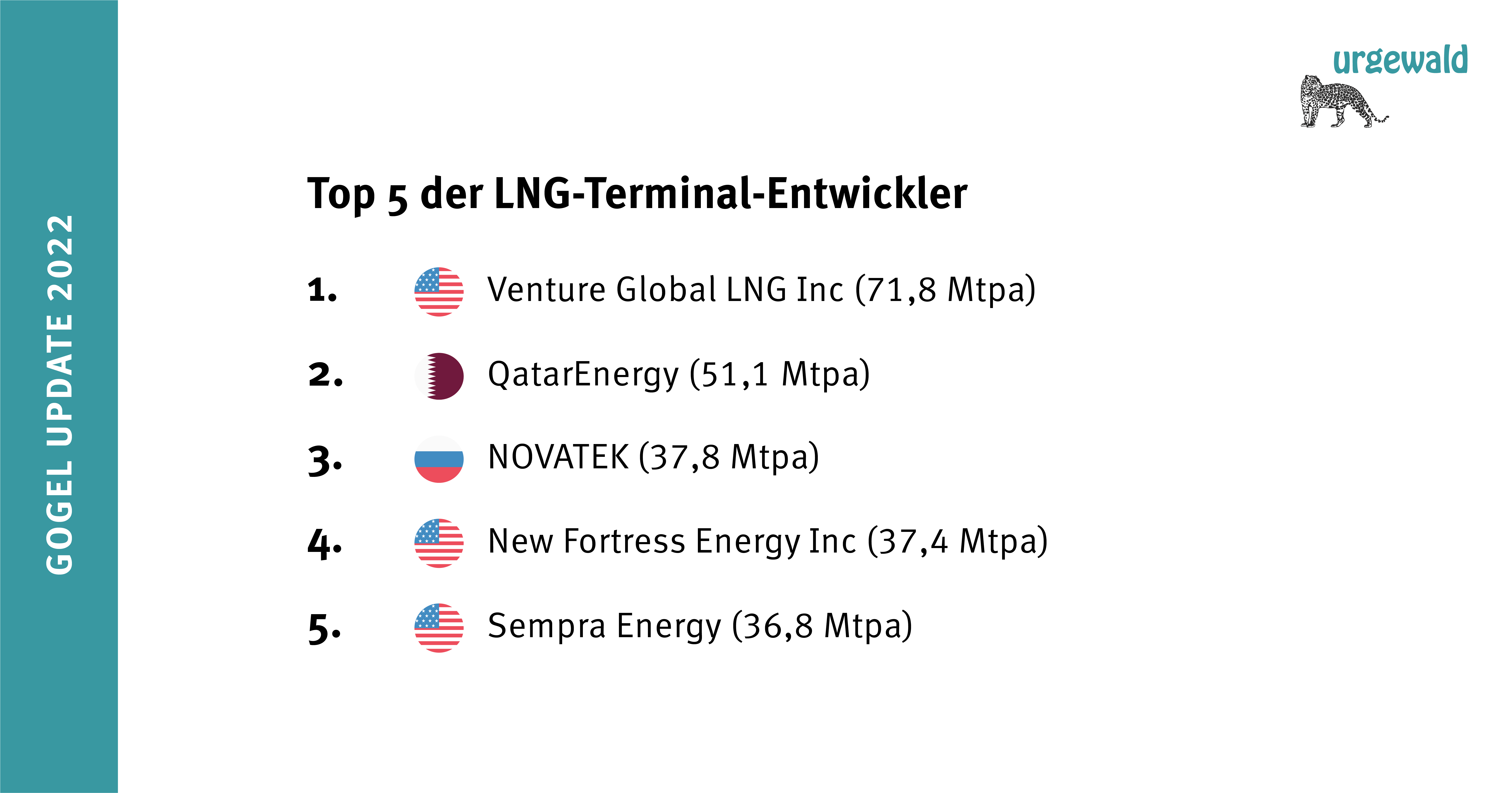 Größte LNG Entwickler