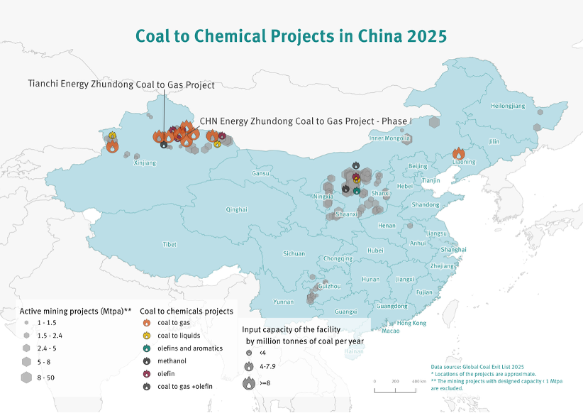 Coal to Chemical Projects in China 2025