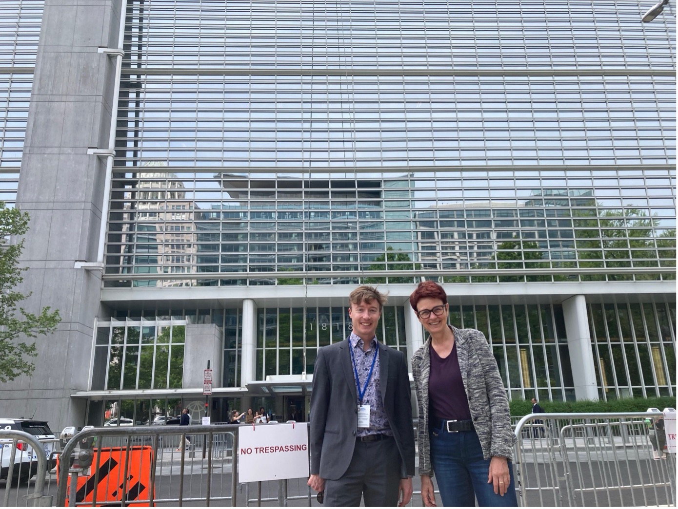 Jannis Perzlmeier und Ute Koczy in Washington, DC, im April 2025
