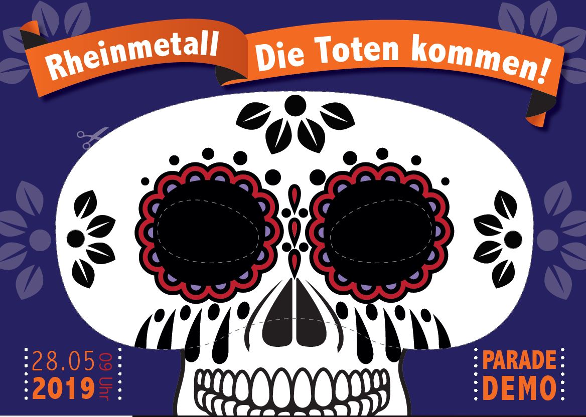 Flyer Rheinmetall-Demo