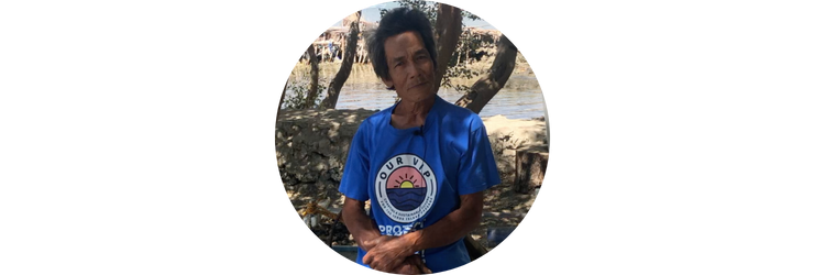 Ka Simo,  Vorsitzender der Fischer*innenvereinigung Bukluran ng Mangingisda ng Batangas (BMB) gegen den Gasausbau