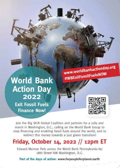 Flyer zum World Bank Action Day 22