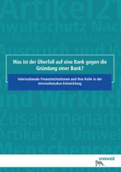 Titelbild Broschüre Internationale Finanzinstitutionen