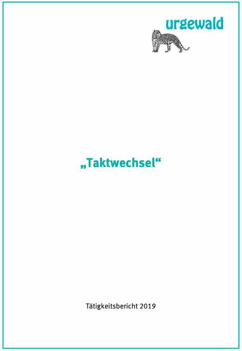 Türkise Schrift auf weißen Grund "Taktwechsel"