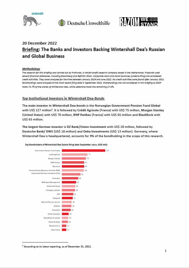 Cover Wintershall Dea Briefing