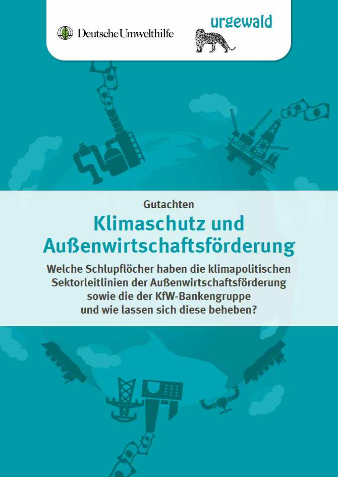 Cover Gutachten Klimaschutz und Außenwirtschaftsförderung