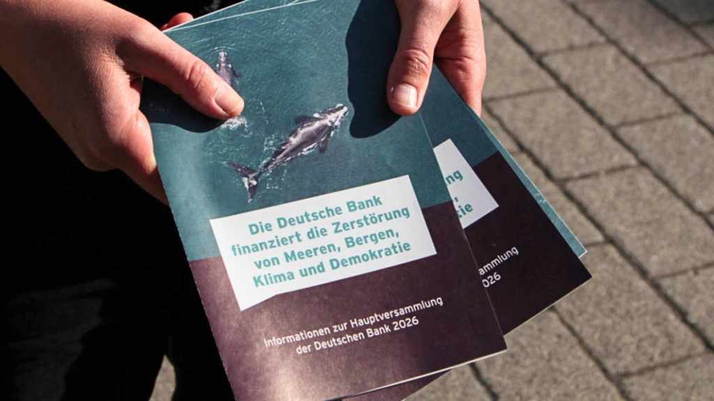 Flyer-Aktion Deutsche Bank Hauptversammlung 2026