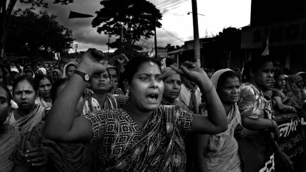 Anti-Kohle-Protest in Bangladesch