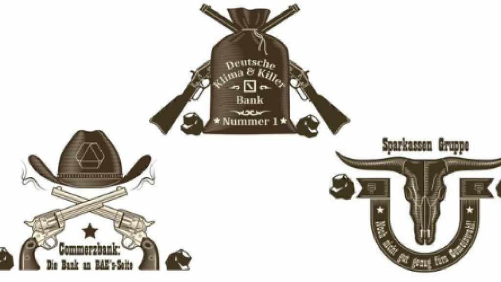 Satirische Logos der deutschen Banken