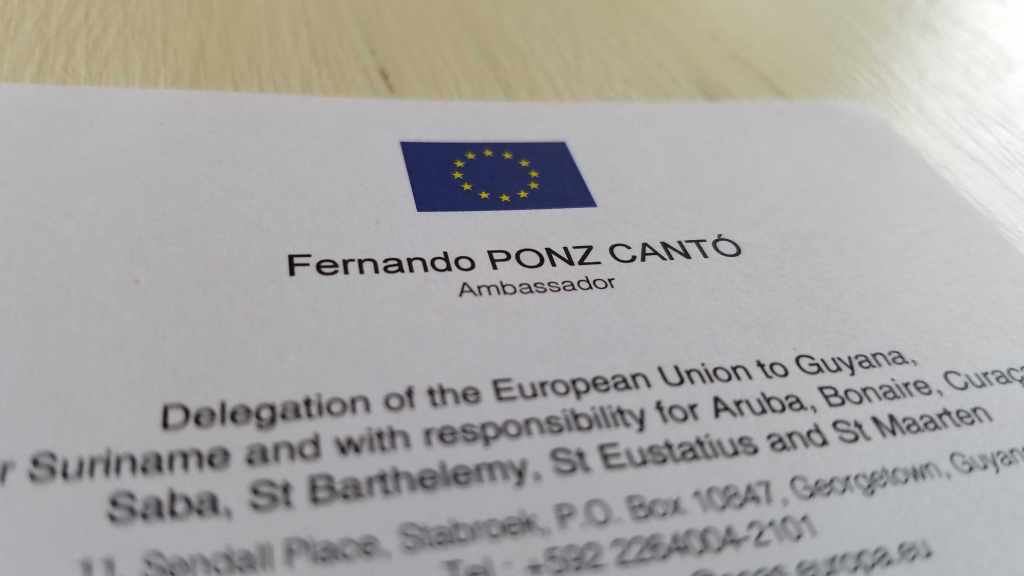 The ambassador's business card