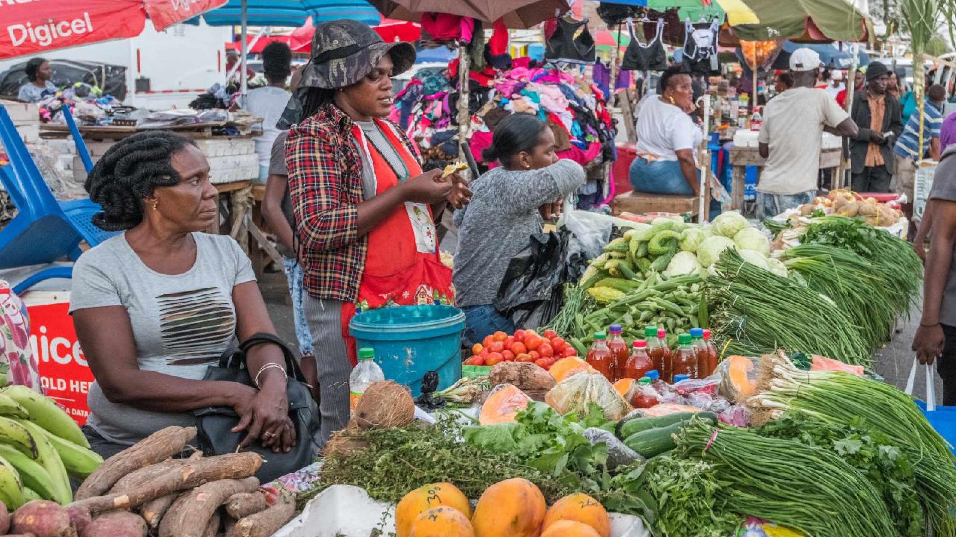 Fruit stall at Stabroek market 