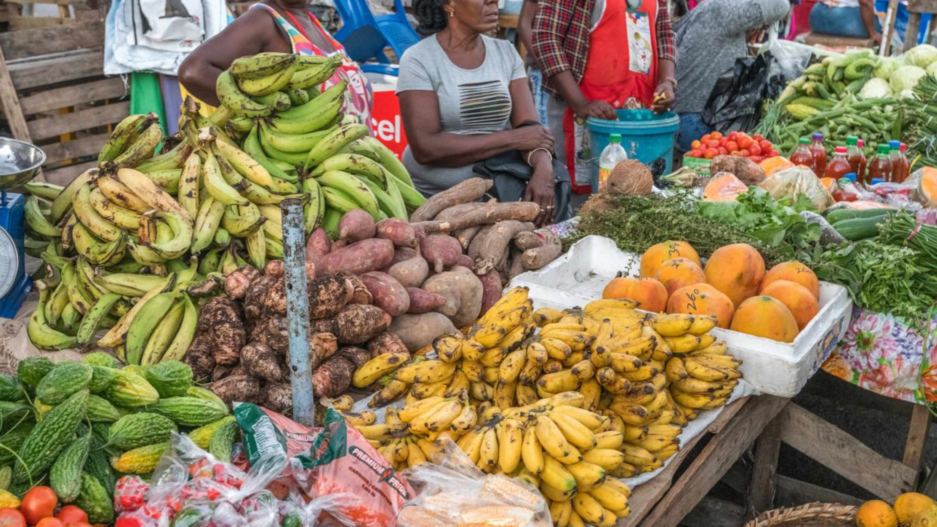 Fruit stall at Stabroek market 