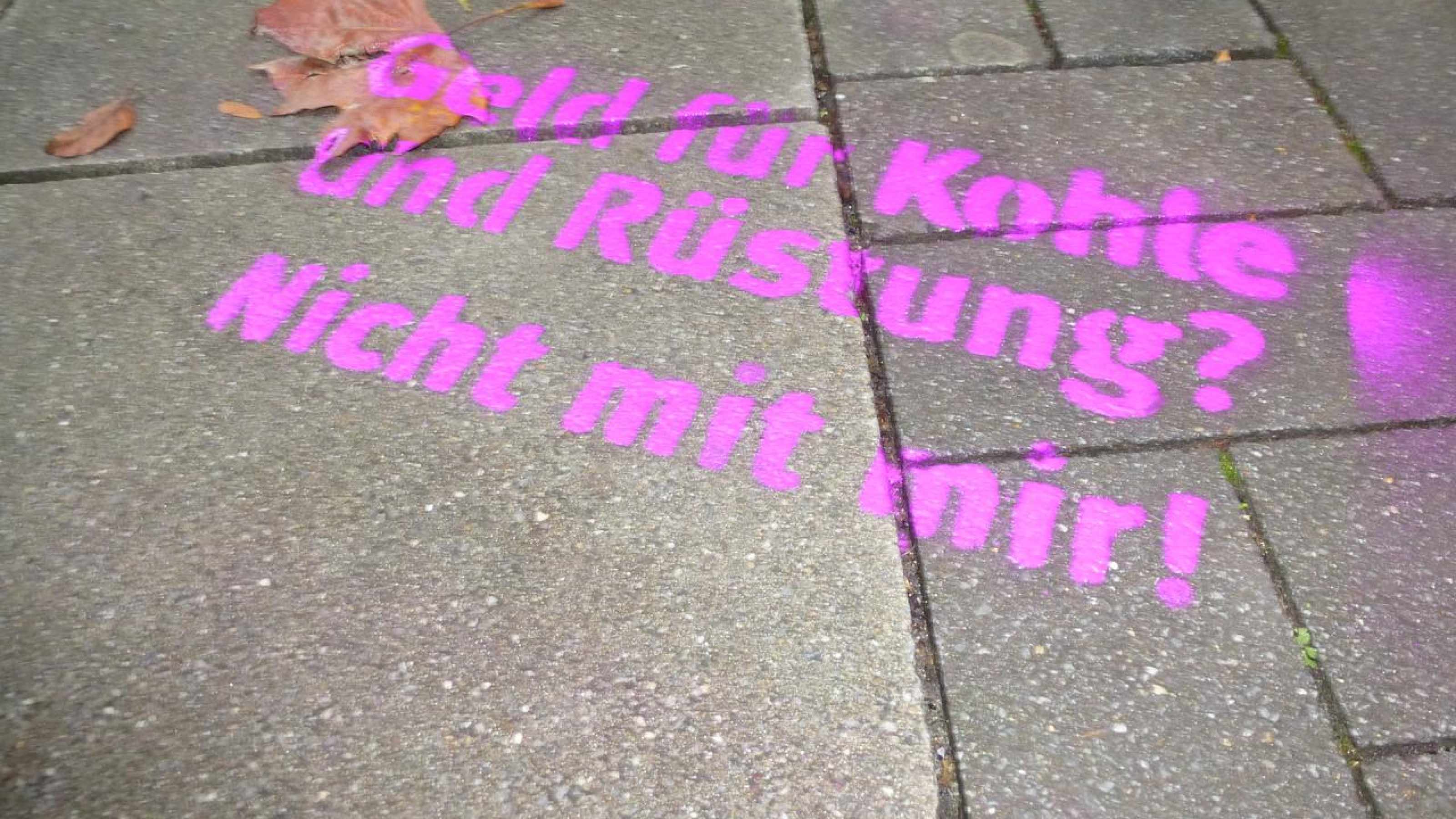 Kreideaktion in Münster