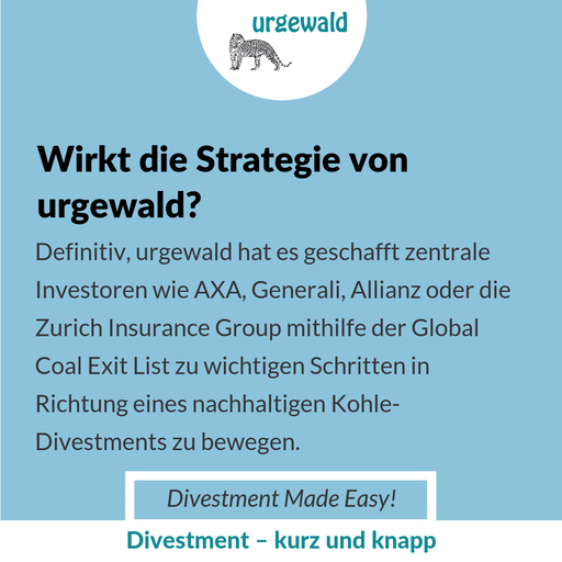 Wirkt die Strategie von urgewald?