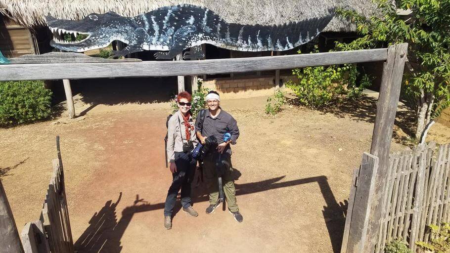 Ute and Tom at the Caiman House