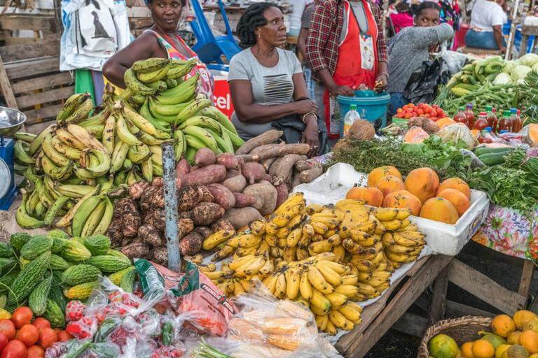 Fruit stall at Stabroek market 