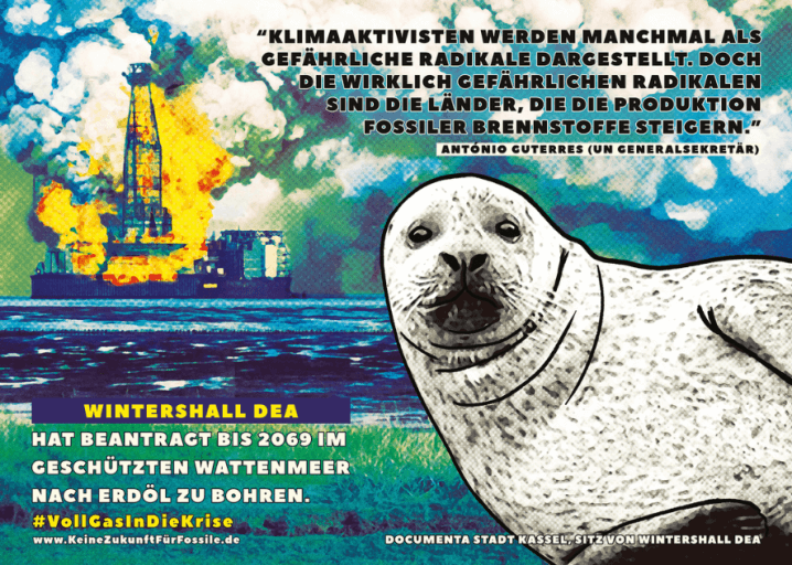 Seehund Wattenmeer Ölbohrung