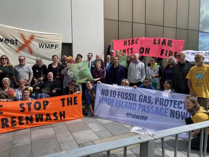 Protest in front of UBS headquarter
