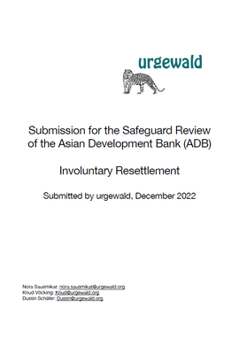 ADB Safeguards Submission