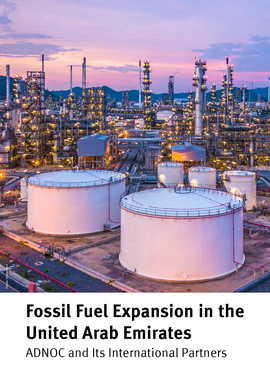 Fossil Fuel Expansion in the United Arab Emirates Titel