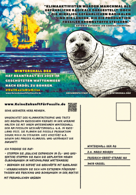 Postkarte mit Seehundmotiv
