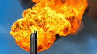 Abfackelndes Gas