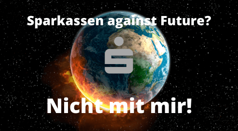 Sparkassen Logo mit brennender Erde
