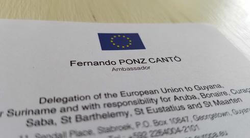 The ambassador's business card