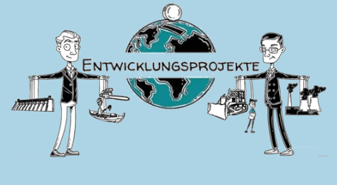 Illustration: Entwicklungsprojekte vs Menschenrechte