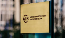 Schriftzug der AIIB